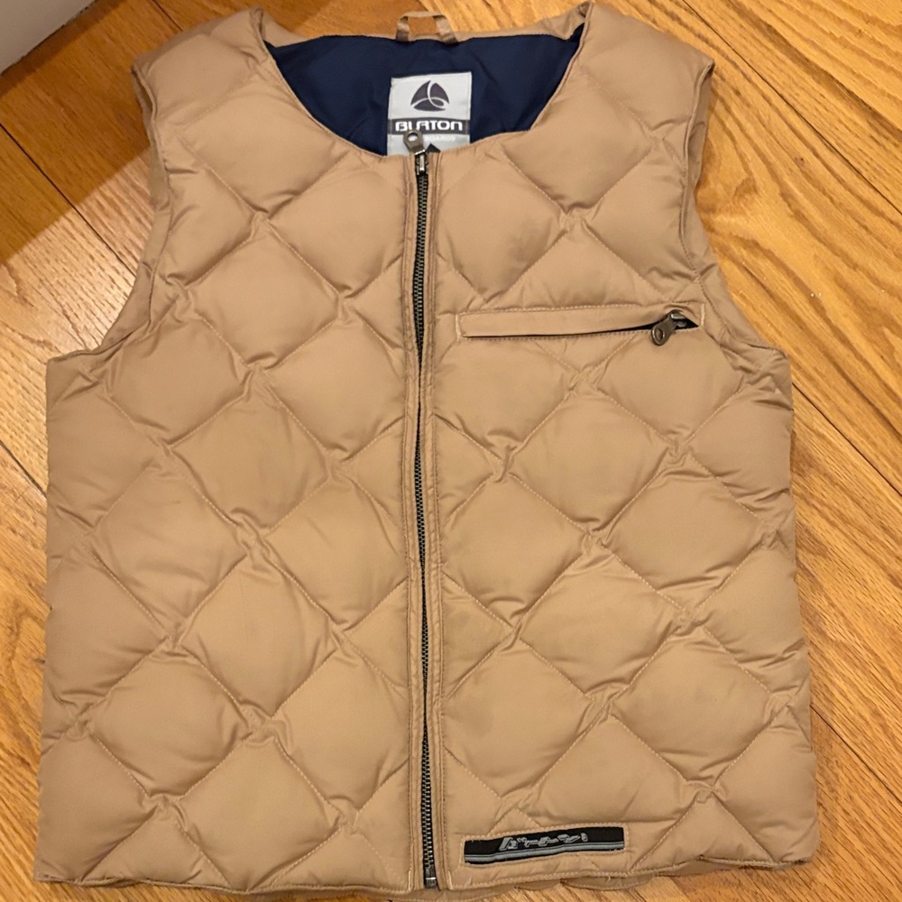Burton Kids Beige Quilted Vest